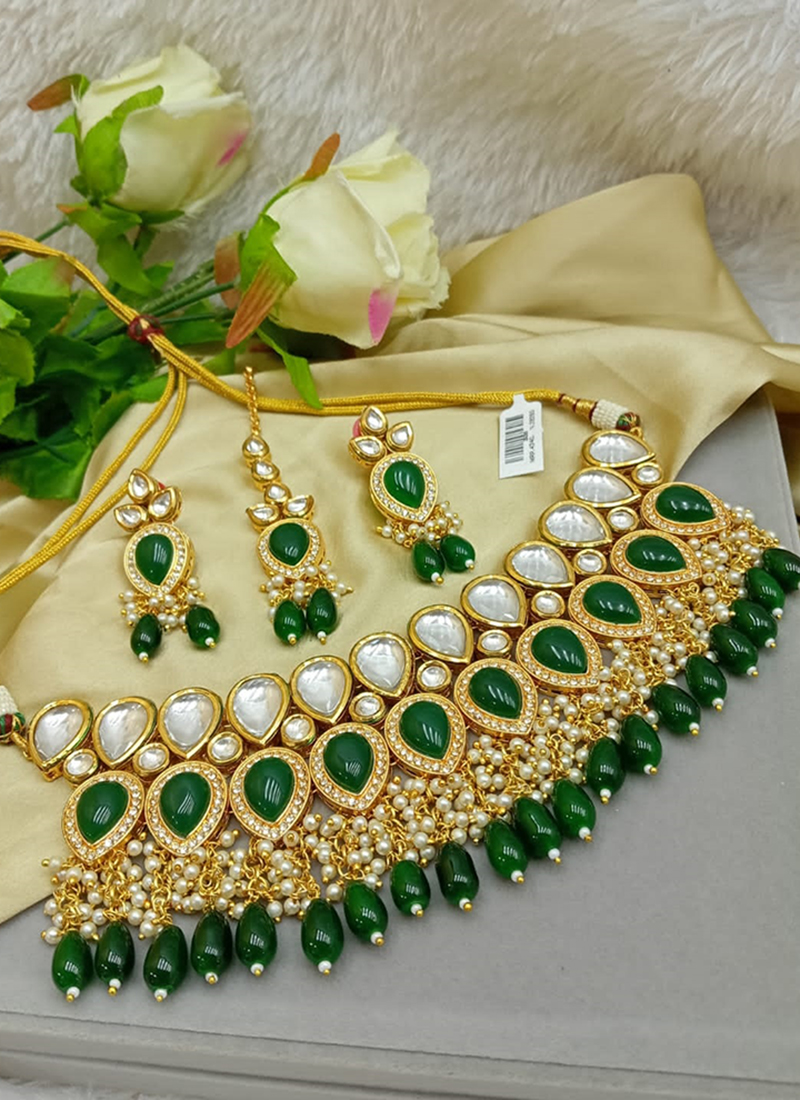 Kundan necklace set on sale wholesale